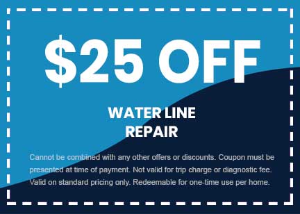 Discounts on Water Line Repair
