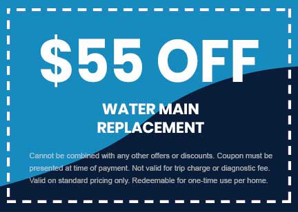 Discounts on Water Main Replacement