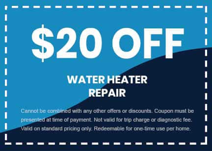 discount coupon on water heater repair